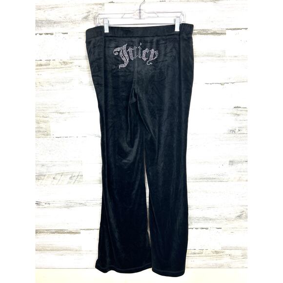 Juicy Couture Women's L Black Velour Hoodie Zip Jacket & Pants Jumpsuit Set NWT - Picture 7 of 10